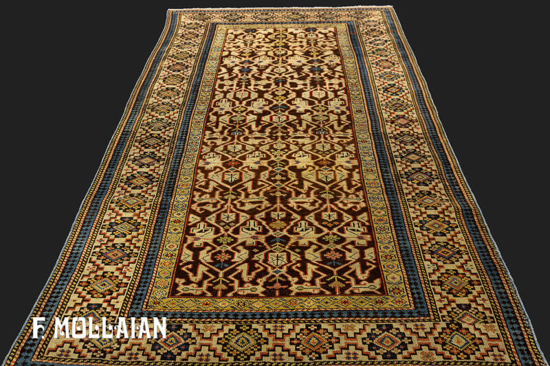 All-over Antique Caucasian Konakend Rug n °: 98466135